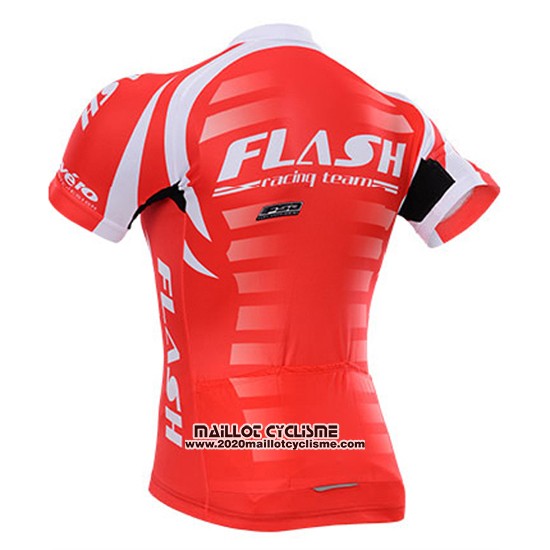 Maillot Ciclismo To The Fore Rouge et Blanc Manches Courtes et Cuissard